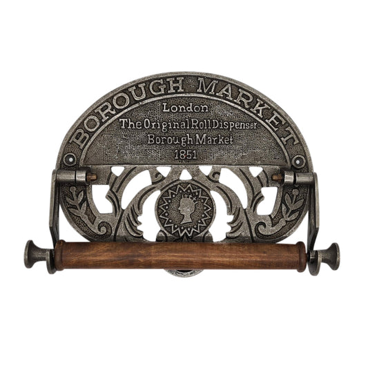 Victorian Style Kitchen Roll Holder with BOROUGH MARKET Legend