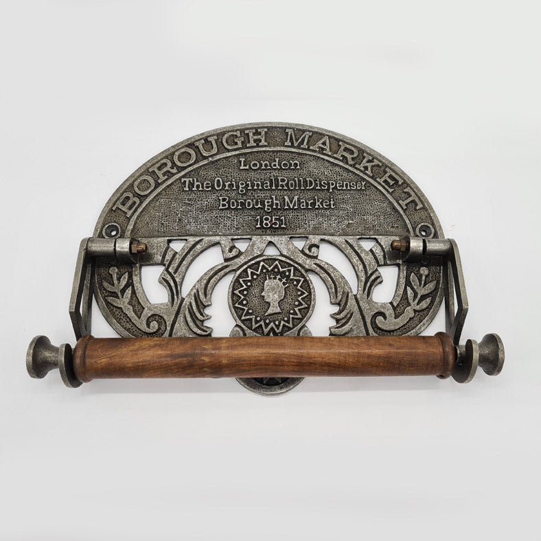 Victorian Style Kitchen Roll Holder with BOROUGH MARKET Legend