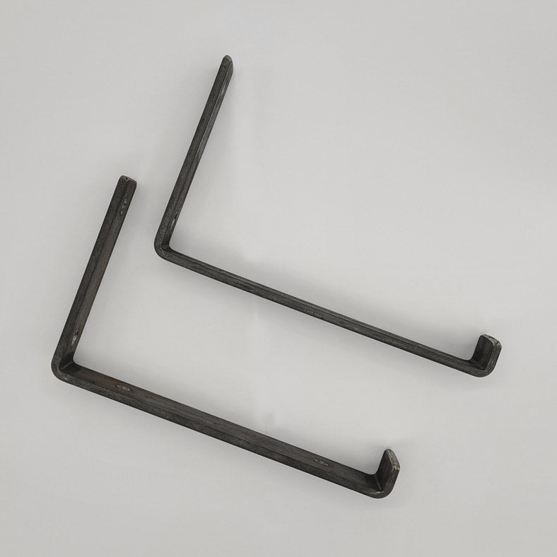 Pair of Heavy Duty Shelf Brackets for 9" Scaffold Board 225mm Bend UP