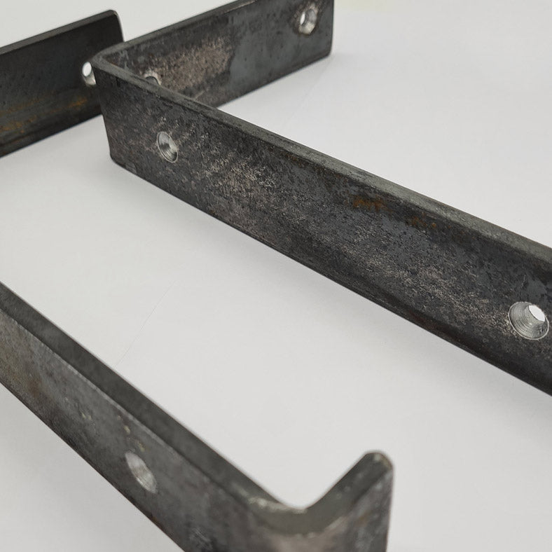 Pair of Heavy Duty Shelf Brackets for 9" Scaffold Board 225mm Bend UP