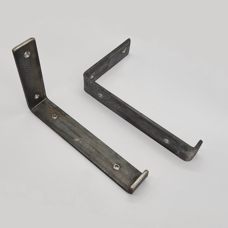 Pair of Heavy Duty Shelf Brackets for 9" Scaffold Board 225mm Bend UP