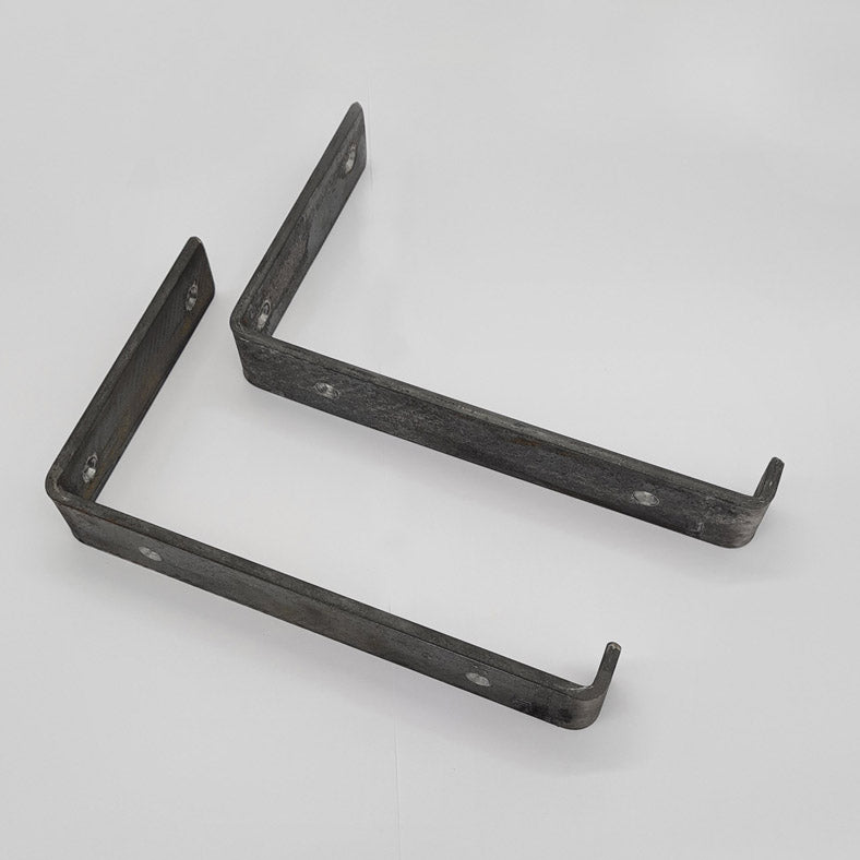 Pair of Heavy Duty Shelf Brackets for 9" Scaffold Board 225mm Bend UP