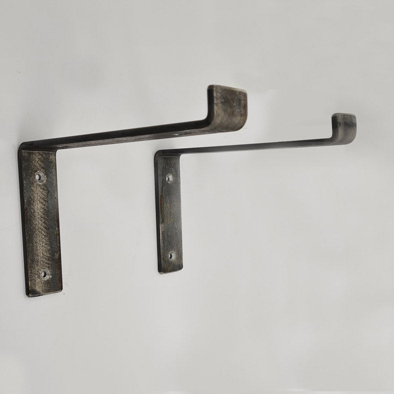 Pair of Heavy Duty Shelf Brackets for 9" Scaffold Board 225mm Bend DOWN