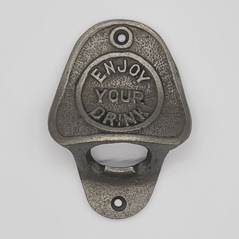 Bottle Opener Antique Style Cast Iron ENJOY YOUR DRINK