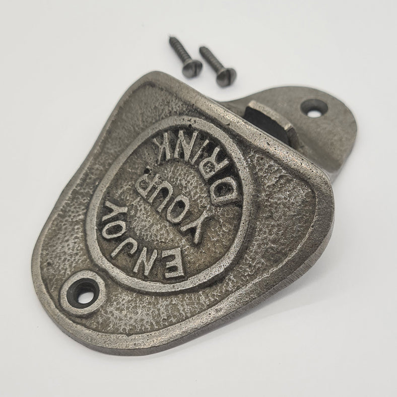 Bottle Opener Antique Style Cast Iron ENJOY YOUR DRINK