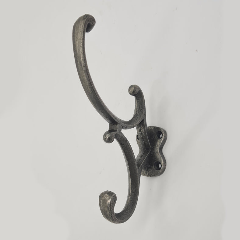 Victorian Coat Hook Antique Style Cast Iron 130mm