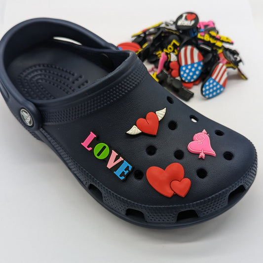 Love and Hearts - Shoe Charms